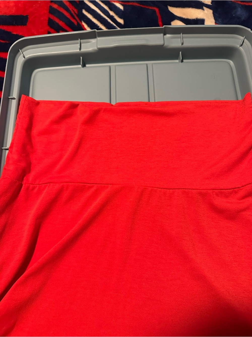 LuLaRoe Bright Red Fold-Over Waist Maxi Dress